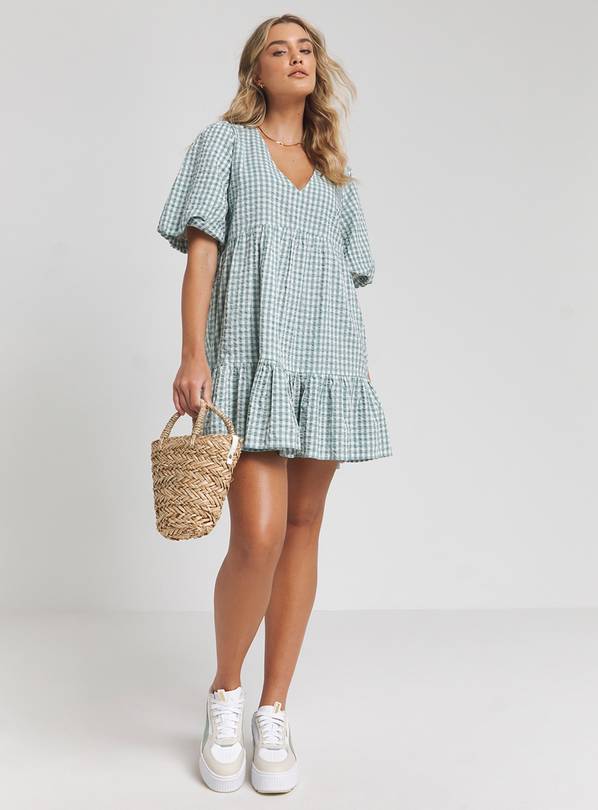 SIMPLY BE Gingham Smock Dress 10